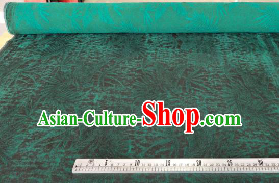 Traditional Chinese Classical Grass Pattern Green Gambiered Guangdong Gauze Silk Fabric Ancient Hanfu Dress Silk Cloth Traditional Chinese Classical Grass Pattern Green Gambiered Guangdong Gauze Silk Fabric Ancient Hanfu Dress Silk Cloth