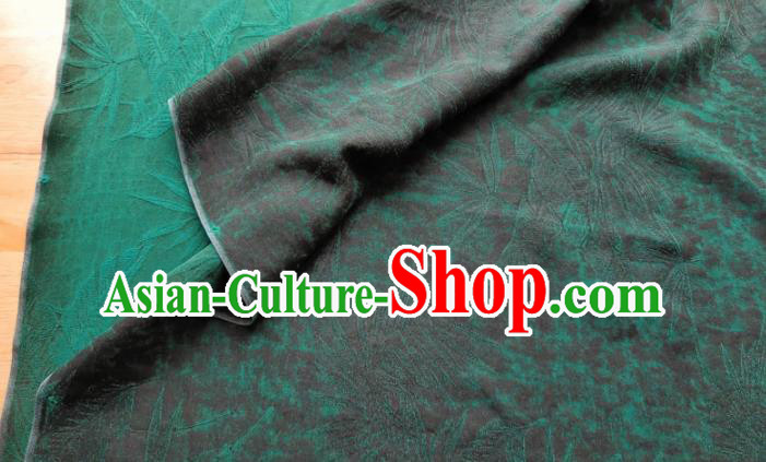Traditional Chinese Classical Grass Pattern Green Gambiered Guangdong Gauze Silk Fabric Ancient Hanfu Dress Silk Cloth Traditional Chinese Classical Grass Pattern Green Gambiered Guangdong Gauze Silk Fabric Ancient Hanfu Dress Silk Cloth