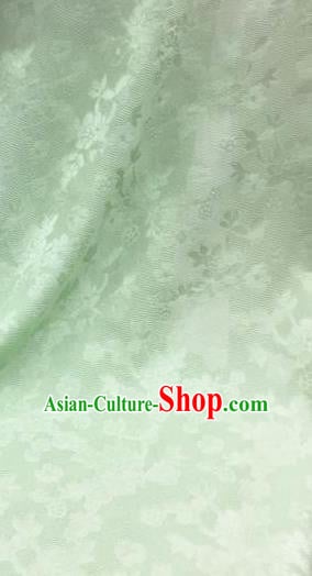 Traditional Chinese Classical Plum Blossom Pattern Green Silk Fabric Ancient Hanfu Dress Brocade Cloth Traditional Chinese Classical Plum Blossom Pattern Green Silk Fabric Ancient Hanfu Dress Brocade Cloth