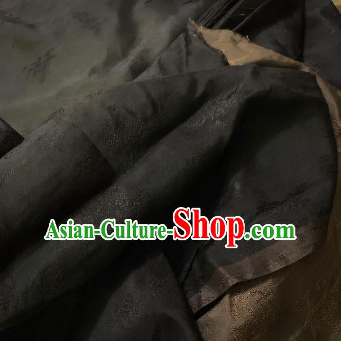 Chinese Classical Pattern Black Silk Fabric Traditional Ancient Hanfu Dress Brocade Cloth Chinese Classical Pattern Black Silk Fabric Traditional Ancient Hanfu Dress Brocade Cloth