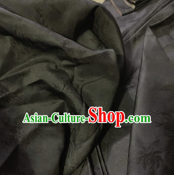 Chinese Classical Pattern Black Silk Fabric Traditional Ancient Hanfu Dress Brocade Cloth Chinese Classical Pattern Black Silk Fabric Traditional Ancient Hanfu Dress Brocade Cloth