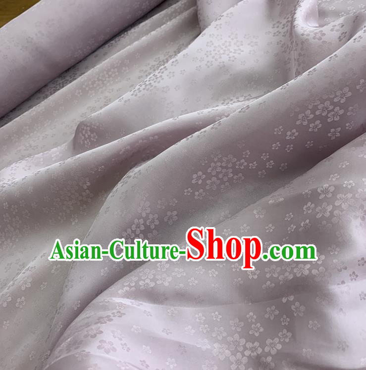 Chinese Classical Plum Pattern Lilac Silk Fabric Traditional Ancient Hanfu Dress Brocade Cloth Chinese Classical Plum Pattern Lilac Silk Fabric Traditional Ancient Hanfu Dress Brocade Cloth