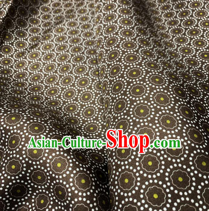 Chinese Classical Pattern Brown Silk Fabric Traditional Ancient Hanfu Dress Brocade Cloth Chinese Classical Pattern Brown Silk Fabric Traditional Ancient Hanfu Dress Brocade Cloth