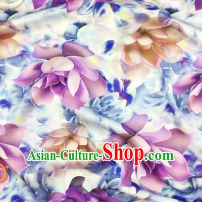 Traditional Chinese Classical Pattern Silk Fabric Ancient Hanfu Dress Brocade Cloth