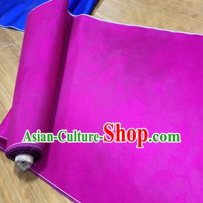 Chinese Classical Pattern Rosy Silk Fabric Traditional Ancient Hanfu Dress Brocade Cloth