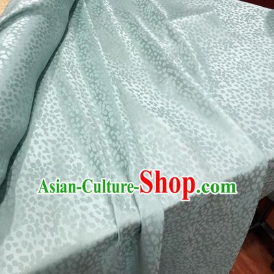 Chinese Classical Pattern Light Green Silk Fabric Traditional Ancient Hanfu Dress Brocade Cloth