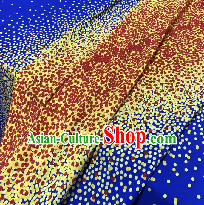 Chinese Classical Pattern Deep Blue Silk Fabric Traditional Ancient Hanfu Dress Brocade Cloth Chinese Classical Pattern Deep Blue Silk Fabric Traditional Ancient Hanfu Dress Brocade Cloth