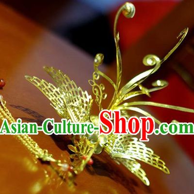 Chinese Traditional Ancient Court Queen Phoenix Hairpins Classical Hanfu Hair Accessories for Women