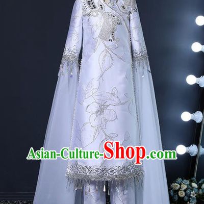 Top Grade Children Day Dance Performance Lilac Outfits Kindergarten Girl Stage Show Costume for Kids