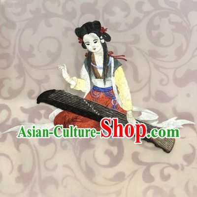 Chinese Traditional Suzhou Embroidery Maidenform Cloth Accessories Embroidered Patches Embroidering Craft