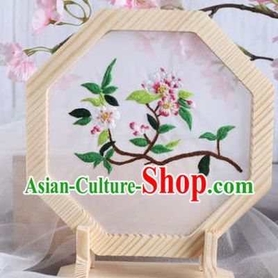 Chinese Traditional Suzhou Embroidery Begonia Decoration Embroidered Craft