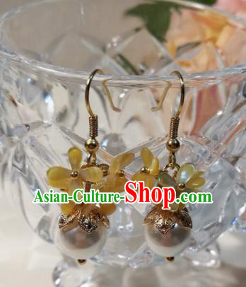 Traditional Chinese Classical Osmanthus Fragrans Earrings Hanfu Jewelry Accessories for Women Traditional Chinese Classical Osmanthus Fragrans Earrings Hanfu Jewelry Accessories for Women