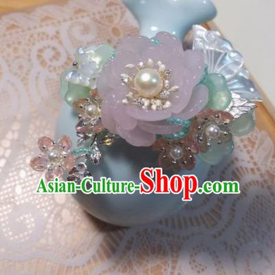 Traditional Chinese Classical Flower Hair Claw Hairpins Ancient Hanfu Hair Accessories for Women
