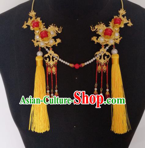 Traditional Chinese Classical Tassel Necklace Hanfu Jewelry Accessories for Women Traditional Chinese Classical Tassel Necklace Hanfu Jewelry Accessories for Women