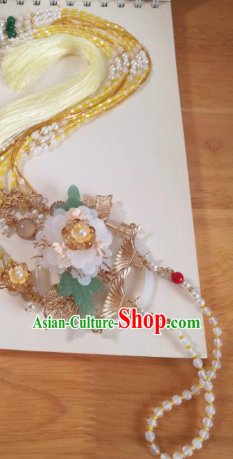 Traditional Chinese Classical Brooch Pendant Hanfu Palace Tassel Breastpin Accessories for Women Traditional Chinese Classical Brooch Pendant Hanfu Palace Tassel Breastpin Accessories for Women
