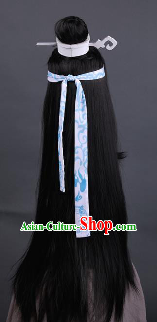 Traditional Chinese Cosplay Prince Wigs Ancient Swordsman Hair Accessories for Men Traditional Chinese Cosplay Prince Wigs Ancient Swordsman Hair Accessories for Men