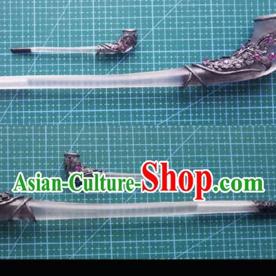 Traditional Chinese Cosplay Swordsman Pipe Hairpins Ancient Hanfu Hair Accessories for Women