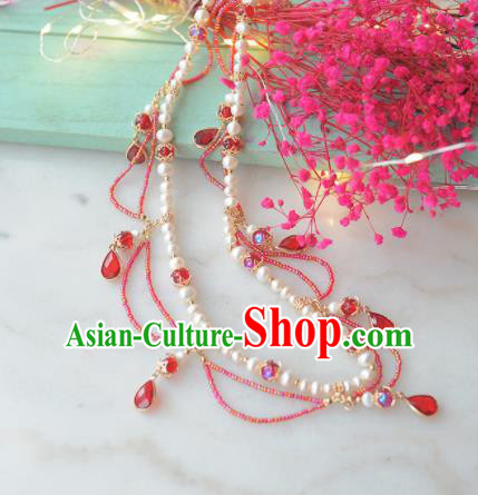 Traditional Chinese Hanfu Necklace Ancient Princess Jewelry Accessories for Women Traditional Chinese Hanfu Necklace Ancient Princess Jewelry Accessories for Women