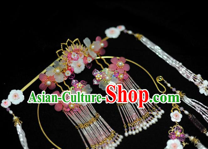 Traditional Chinese Classical Tassel Hairpins Ancient Princess Hanfu Hair Accessories for Women Traditional Chinese Classical Tassel Hairpins Ancient Princess Hanfu Hair Accessories for Women