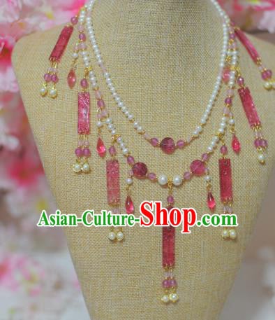 Traditional Chinese Hanfu Necklace Ancient Princess Necklet Accessories for Women Traditional Chinese Hanfu Necklace Ancient Princess Necklet Accessories for Women