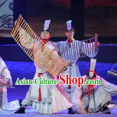 Chinese Drama Dragon Boat Festival Classical Dance White Clothing Stage Performance Dance Costume for Men