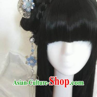 Traditional Chinese Classical Fan Hairpins Hair Combs Ancient Princess Hanfu Hair Accessories for Women