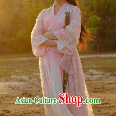 Chinese Drama Fights Break Sphere Ancient Female Knight Swordsman Xiao Xuner Hanfu Dress for Women