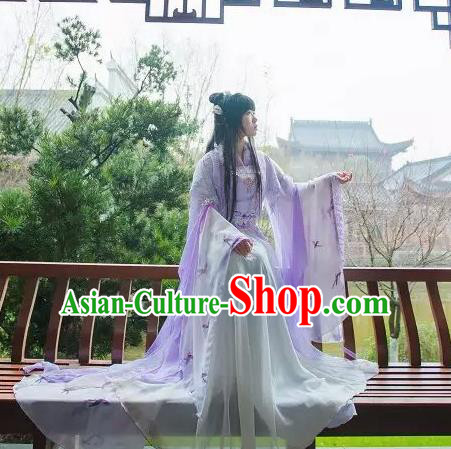 Chinese Cosplay Princess Purple Dress Ancient Female Swordsman Knight Costume for Women Chinese Cosplay Princess Purple Dress Ancient Female Swordsman Knight Costume for Women