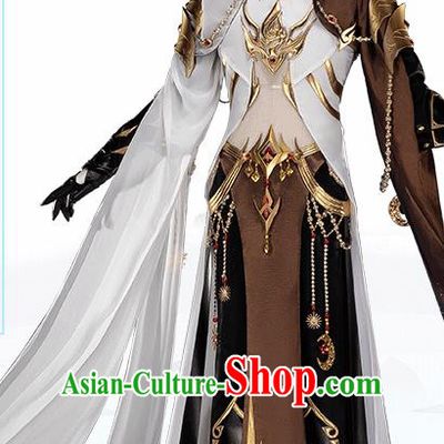 Traditional Chinese Cosplay Nobility Childe Clothing Ancient Swordsman Costume for Men