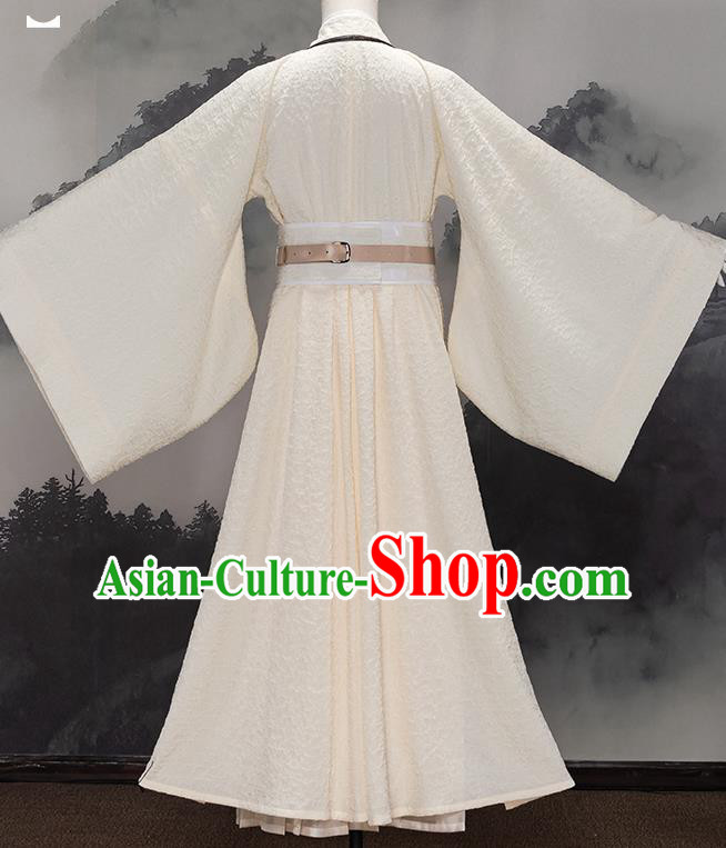 Traditional Chinese Cosplay Swordswoman Beige Dress Ancient Heroine Costume for Women Traditional Chinese Cosplay Swordswoman Beige Dress Ancient Heroine Costume for Women