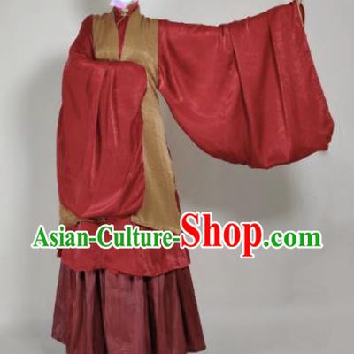 Chinese Ming Dynasty Princess Khaki Vest Ancient Court Lady Costume for Women