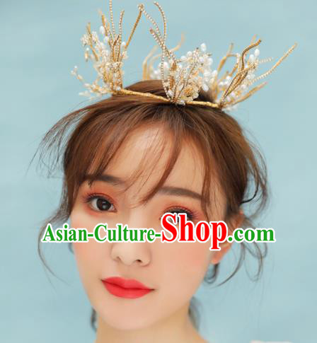 Top Grade Bride Royal Crown Handmade Wedding Hair Accessories for Women Top Grade Bride Royal Crown Handmade Wedding Hair Accessories for Women