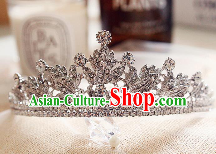 Top Grade Bride Royal Crown Handmade Wedding Hair Accessories for Women Top Grade Bride Royal Crown Handmade Wedding Hair Accessories for Women