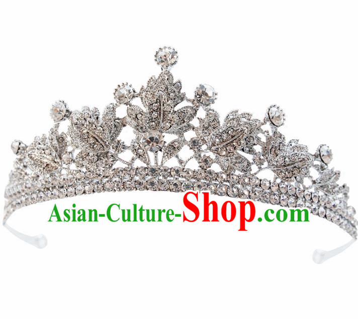 Top Grade Bride Royal Crown Handmade Wedding Hair Accessories for Women Top Grade Bride Royal Crown Handmade Wedding Hair Accessories for Women