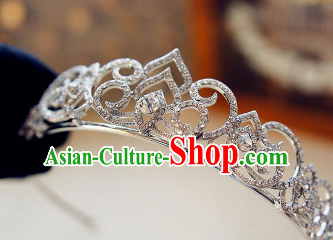 Top Grade Bride Zircon Royal Crown Handmade Wedding Hair Accessories for Women Top Grade Bride Zircon Royal Crown Handmade Wedding Hair Accessories for Women