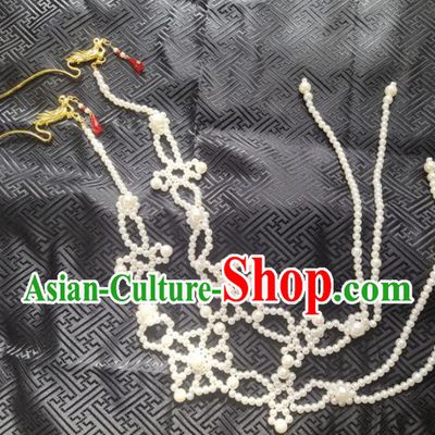 Traditional Chinese Hanfu Palace Phoenix Tassel Hairpins Ancient Princess Hair Accessories for Women