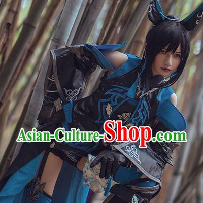 Traditional Chinese Cosplay Swordswoman Dress Ancient Female Assassin Costume for Women