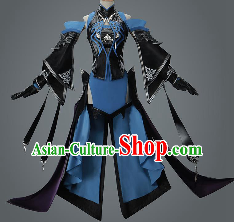 Traditional Chinese Cosplay Swordswoman Dress Ancient Female Assassin Costume for Women Traditional Chinese Cosplay Swordswoman Dress Ancient Female Assassin Costume for Women