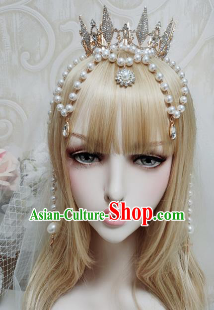 Top Grade Baroque Princess Royal Crown Handmade Crystal Hair Accessories for Women Top Grade Baroque Princess Royal Crown Handmade Crystal Hair Accessories for Women