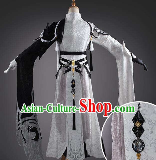 Traditional Chinese Cosplay Swordswoman Dress Ancient Taoist Nun Costume for Women Traditional Chinese Cosplay Swordswoman Dress Ancient Taoist Nun Costume for Women