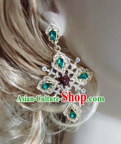 Top Grade Gothic Crystal Earrings Handmade Ear Accessories for Women Top Grade Gothic Crystal Earrings Handmade Ear Accessories for Women
