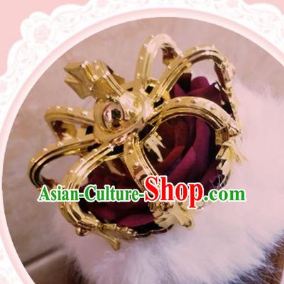Top Grade Baroque Princess Royal Crown Handmade Hair Accessories for Women