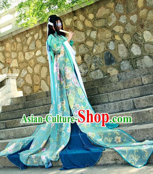 Traditional Chinese Cosplay Swordswoman Green Dress Ancient Royal Princess Costume for Women Traditional Chinese Cosplay Swordswoman Green Dress Ancient Royal Princess Costume for Women