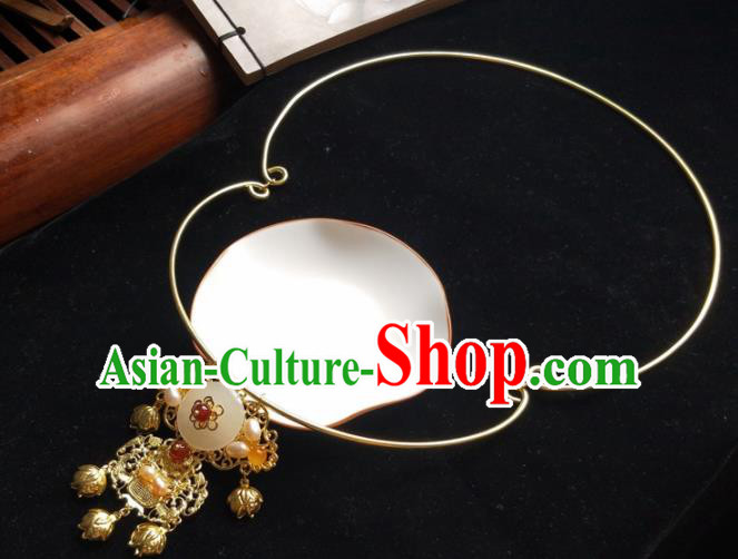 Traditional Chinese Ancient Princess Necklace Ming Dynasty Court Necklet Accessories for Women