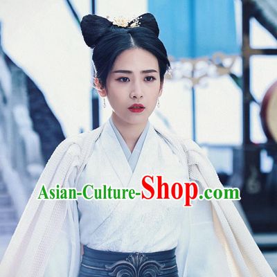 Chinese Drama Fights Break Sphere Ancient Female Swordsman Nalan Yanran Hanfu Dress for Women