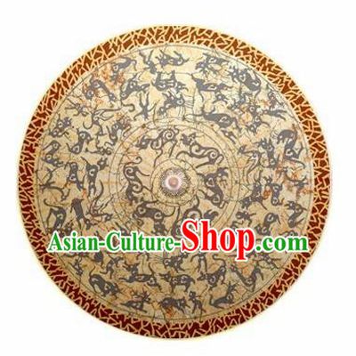 Chinese Handmade National Dragons Pattern Oil Paper Umbrella Traditional Umbrellas