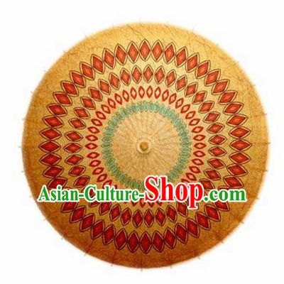 Chinese Handmade National Pattern Oil Paper Umbrella Traditional Umbrellas