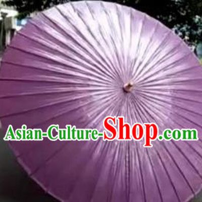 Chinese Handmade Large Purple Oil Paper Umbrella Traditional Decoration Umbrellas