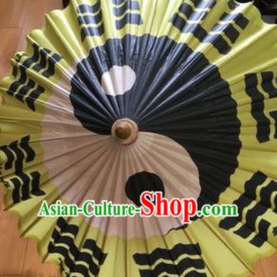 Chinese Classical Dance Handmade Printing Eight Diagrams Paper Umbrella Traditional Decoration Umbrellas