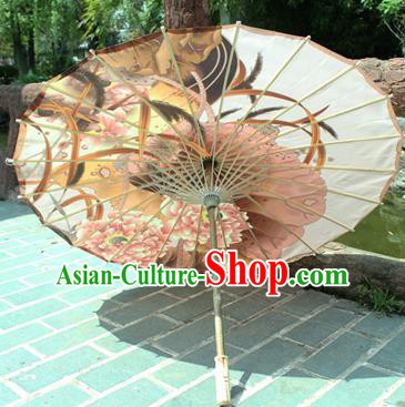 Handmade Chinese Classical Dance Printing Peony Brown Paper Umbrella Traditional Cosplay Decoration Umbrellas Handmade Chinese Classical Dance Printing Peony Brown Paper Umbrella Traditional Cosplay Decoration Umbrellas